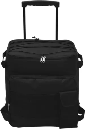 Cooler with Wheels, 43L Insulated Cooler Bag Leakproof Waterproof Rolling with Pull Rod Soft Bag for Beach Hiking Camping Travel Picnic Car
