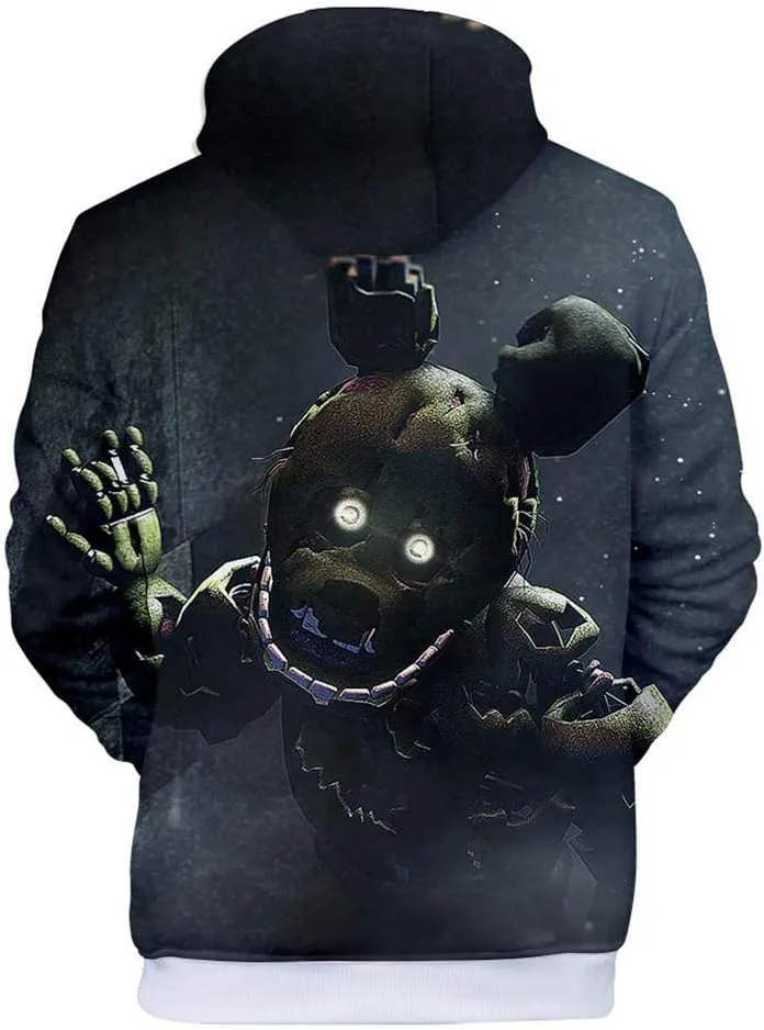 Cos-Animefly Horror Bear Cosplay Hoodies Unisex Cosplay Sweatshirt Costume Jacket Coat Man Women Boys Girls Pullover Hoodies