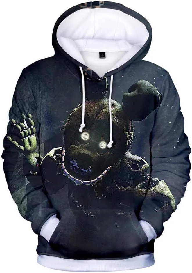 Cos-Animefly Horror Bear Cosplay Hoodies Unisex Cosplay Sweatshirt Costume Jacket Coat Man Women Boys Girls Pullover Hoodies
