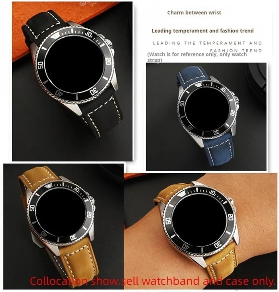 Cowhide 22mm Watch Strap Fit for Casio Retro Frosted Men's Watchband MDV-106 MDV-107 MDV-106D MTP-VD01