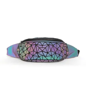 Cracked World' Reflective Fanny Pack