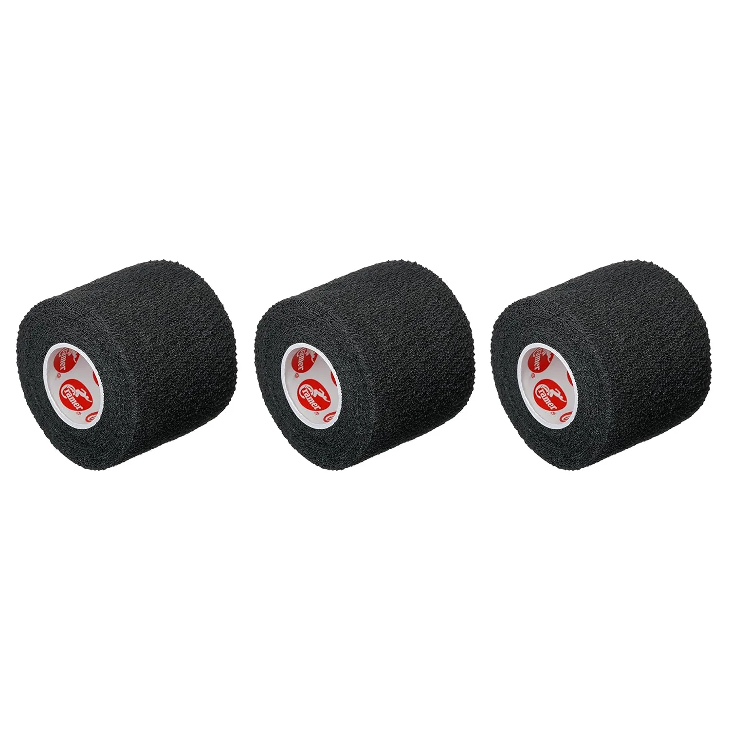 Cramer Eco-Flex Self-Stick Stretch Tape, Cohesive Tape, Flexible Elastic Sports Tape, Athletic Training Room Supplies, Easy Tear & Self-Adherent Bandage Wrap, Single 5 Yard Roll, Black