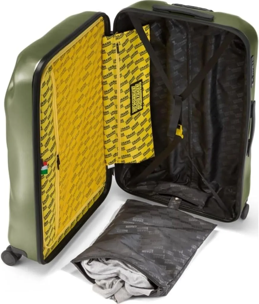 CRASH BAGGAGE Icon Trolley Suitcase 3pcs Set | (S M L) | Olive