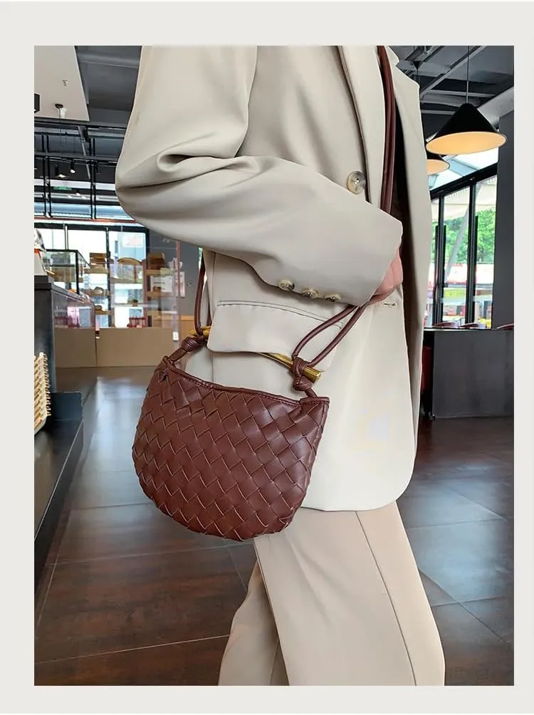 cross-body bag Braided Soft Leather Crossbody Bag