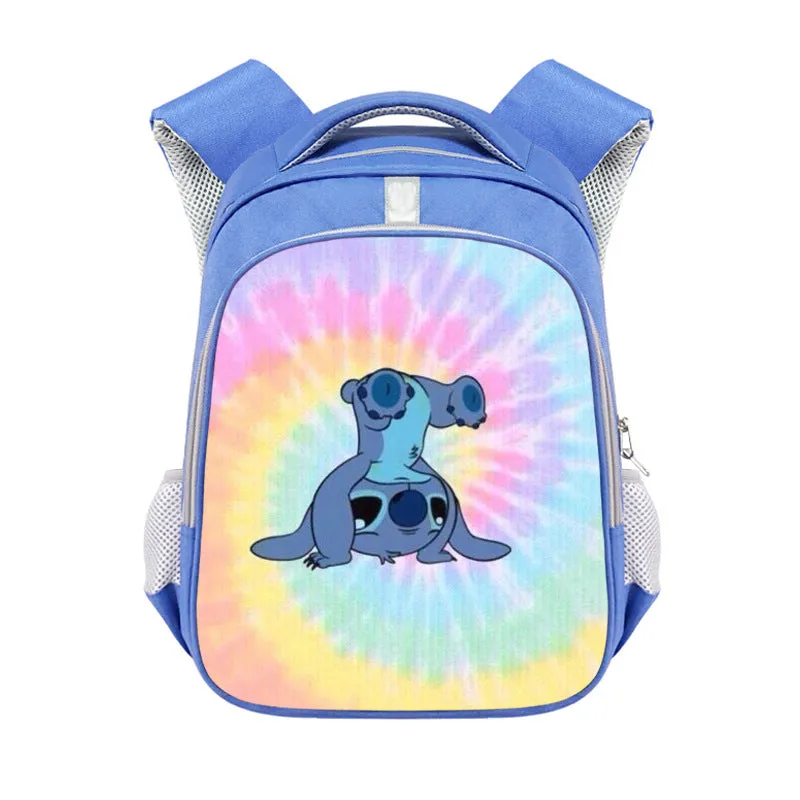 Cross-Border Stitch Cartoon Primary School Student Double-Layer Schoolbag Stitch Burden Reduction Large Capacity Spine-Protective Backpack