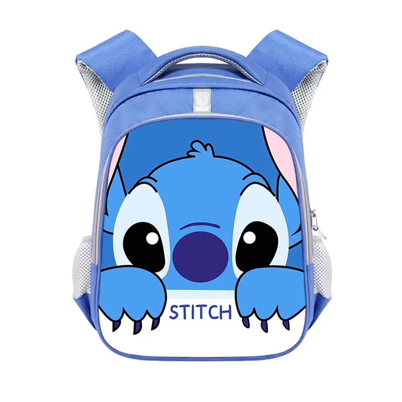 Cross-Border Stitch Cartoon Primary School Student Double-Layer Schoolbag Stitch Burden Reduction Large Capacity Spine-Protective Backpack