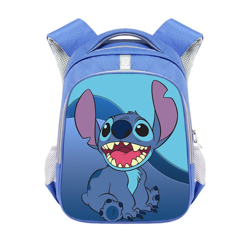 Cross-Border Stitch Cartoon Primary School Student Double-Layer Schoolbag Stitch Burden Reduction Large Capacity Spine-Protective Backpack