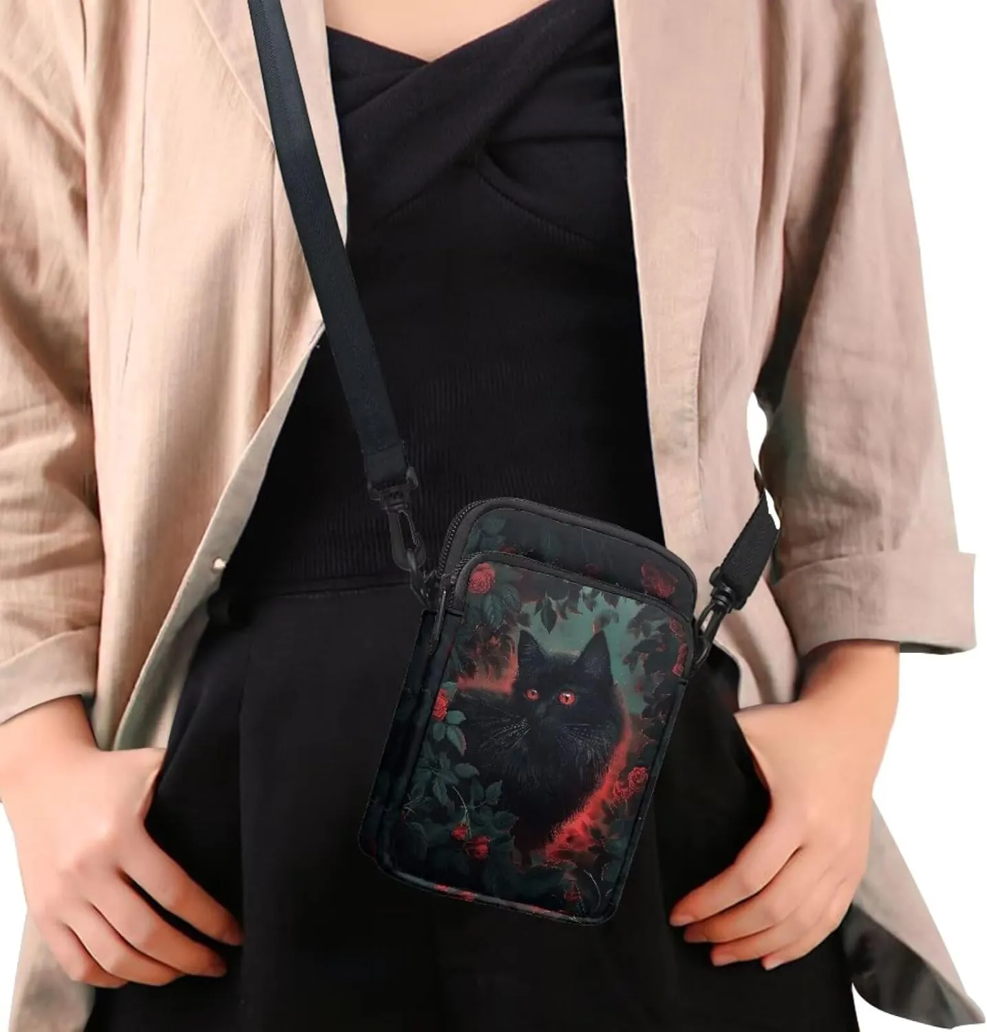 Crossbody Bag Sling Phone Wallet Purse Handbags for Women Men Travel