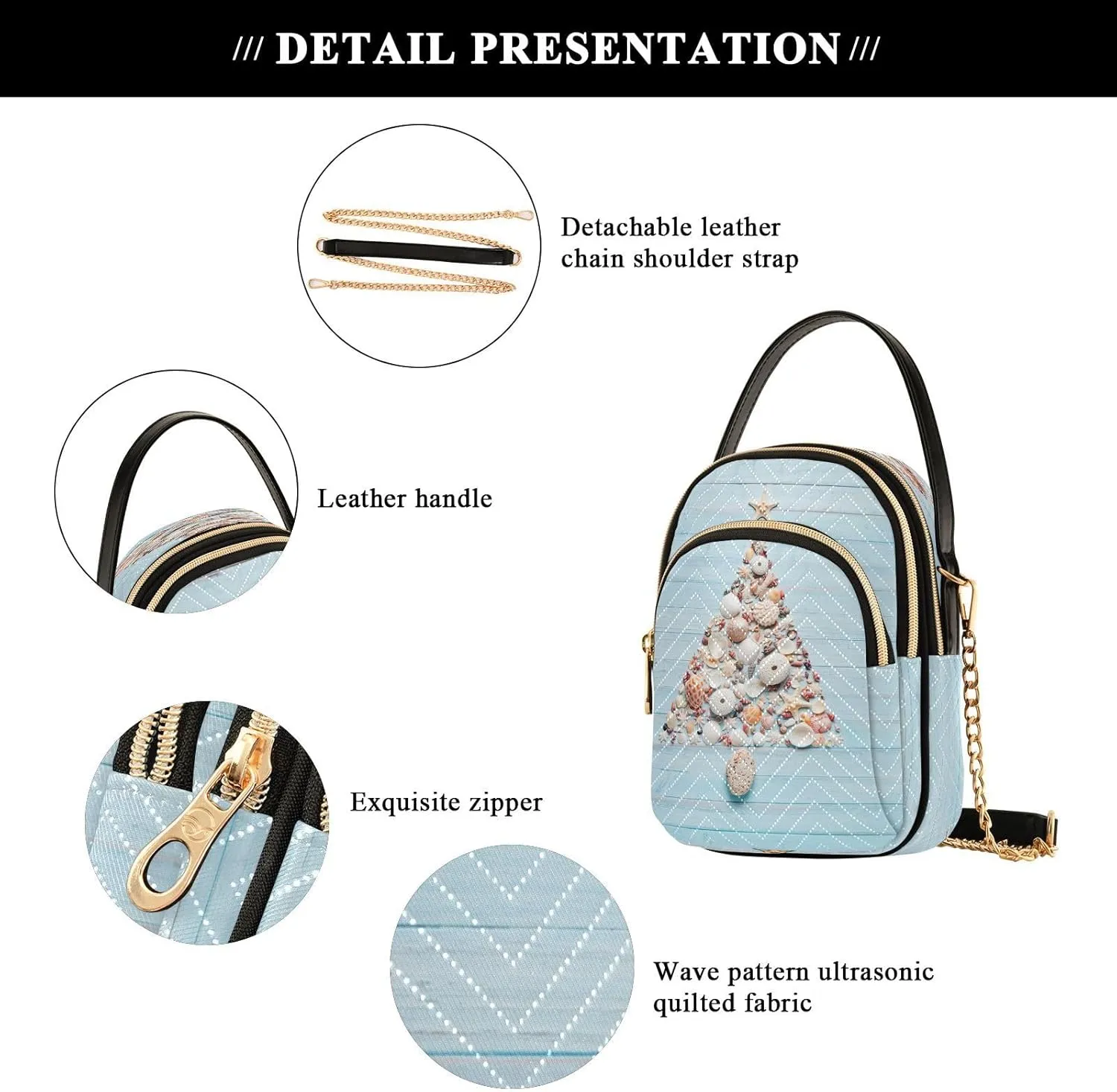 Crossbody Bags Crossbody Purse Chest Bag Christmas Gingerbread Snowman for Women Trendy