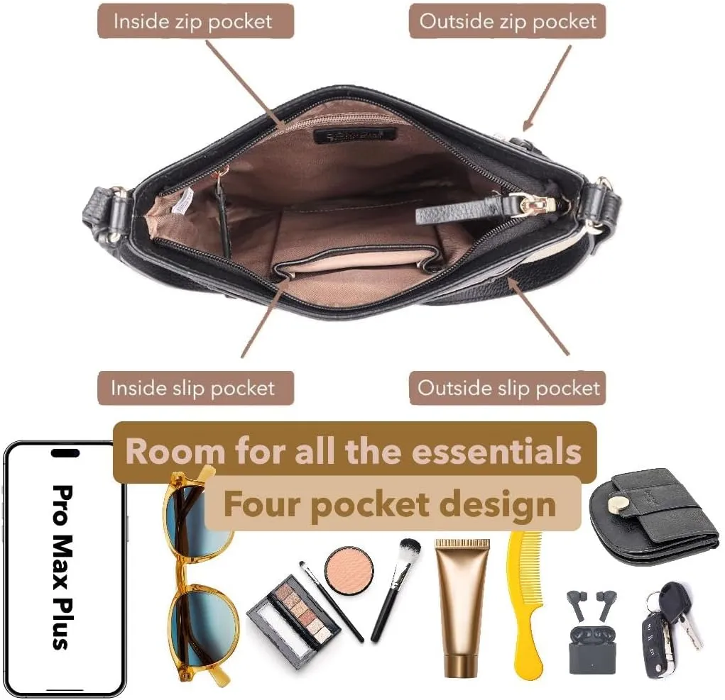 Crossbody Bags for Women Real Leather Handbag for Women Crossbody Purse