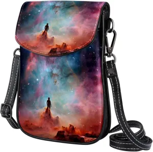 Crossbody Bags for Women,Crossbody Bag Men,Small Sling Bag,Colorful Nebula Space Universe,Crossbody Purse