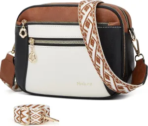 Crossbody Purse for Women Small Crossbody Bags Trendy Vegan Leather with 2 Adjustable Shoulder Straps Mothers Wife Mom Gifts