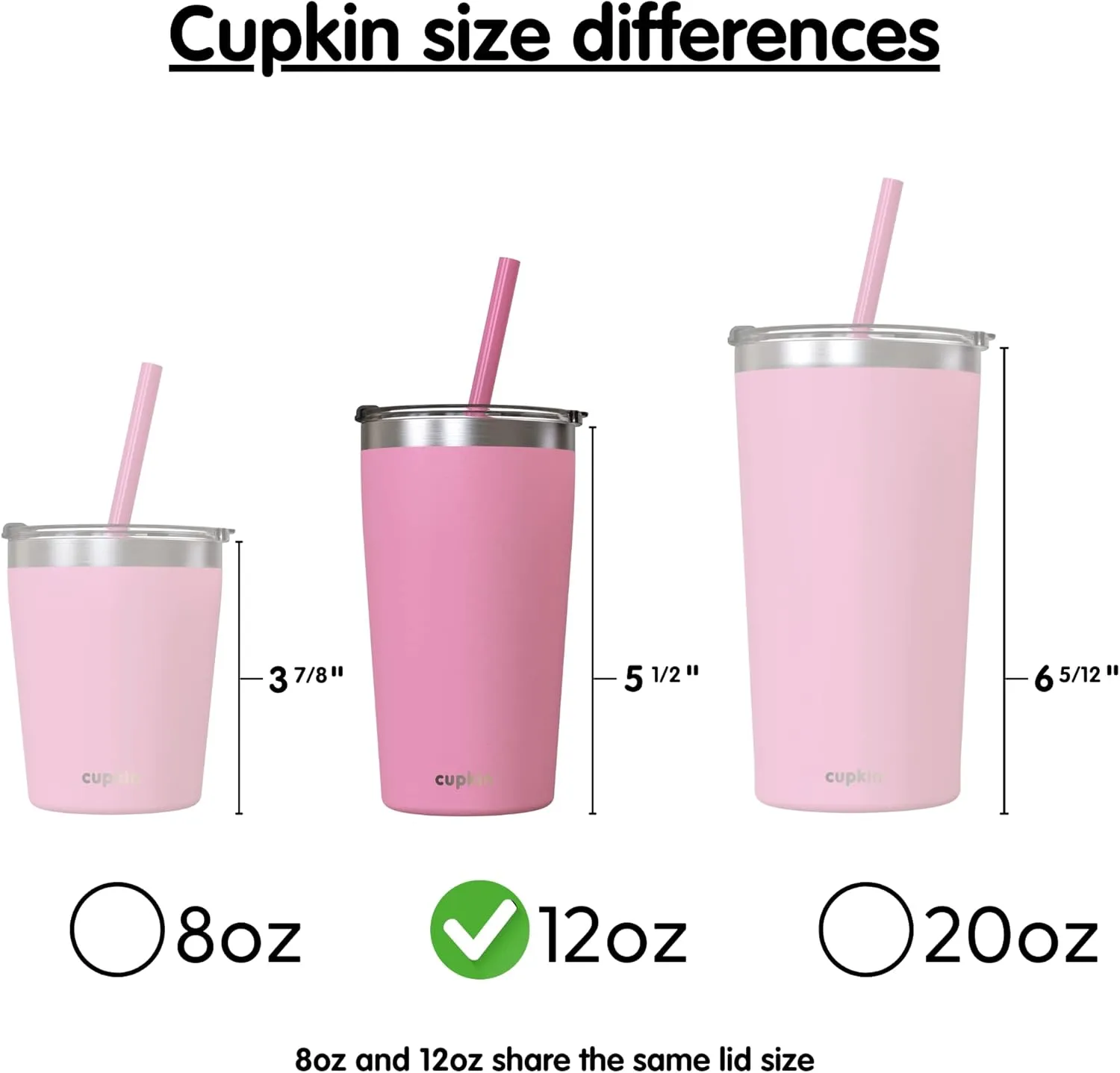 CUPKIN Toddler Tumblers, The Original 12 oz Stackable Stainless Steel Cups, Set of 2 Powder Coated Insulated Kids Water Bottle Alternative   BPA Free Lids   Silicone Straws (Polignac   Potpourri)