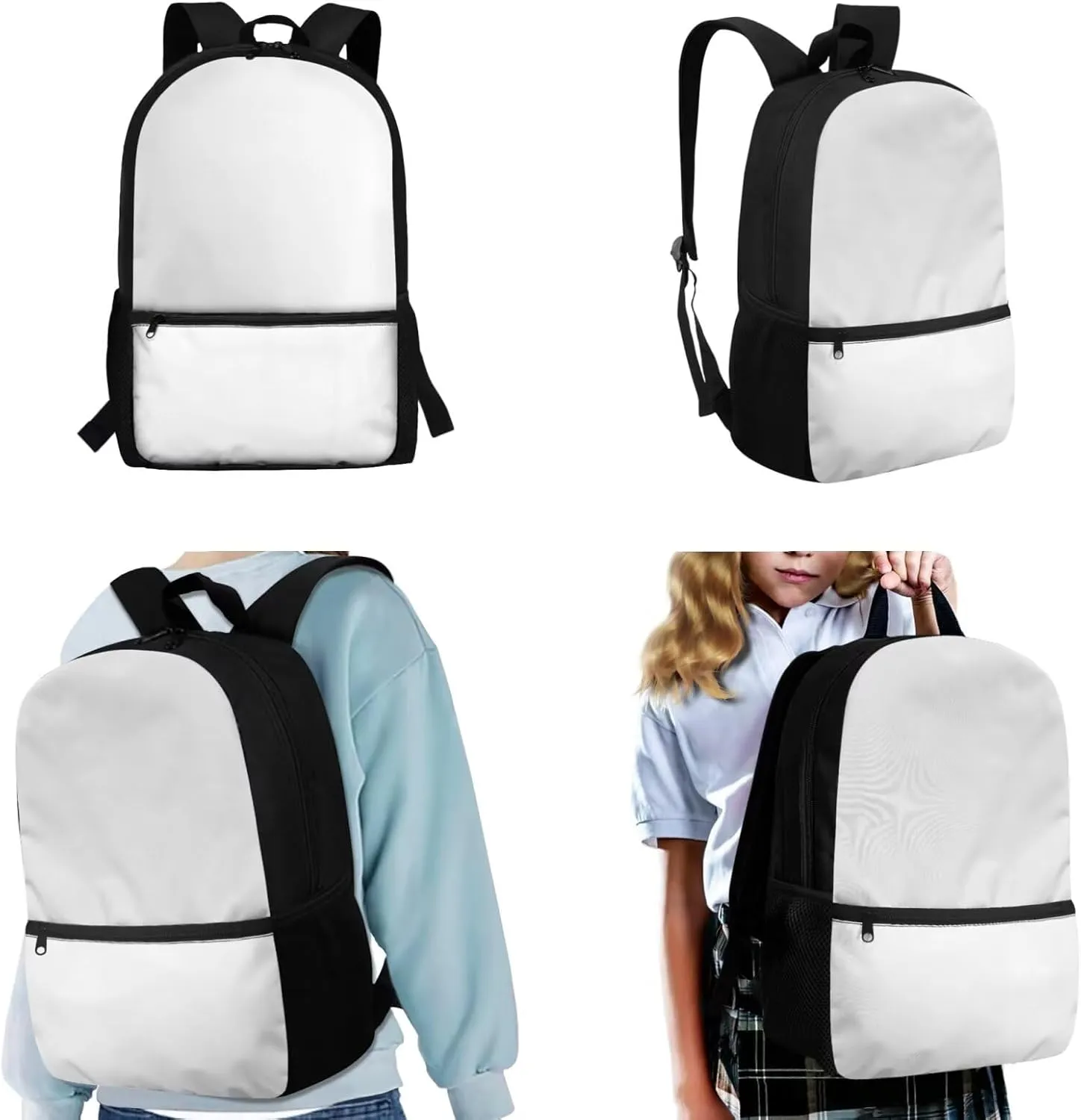 Custom Backpack School Bag with Your Name/Text 3 In 1 School Bookbag with Lunch Box Pencil Case Personalized Schoolbag Back Packs for Elementary School Kids Boy Girls Daycare Backpack