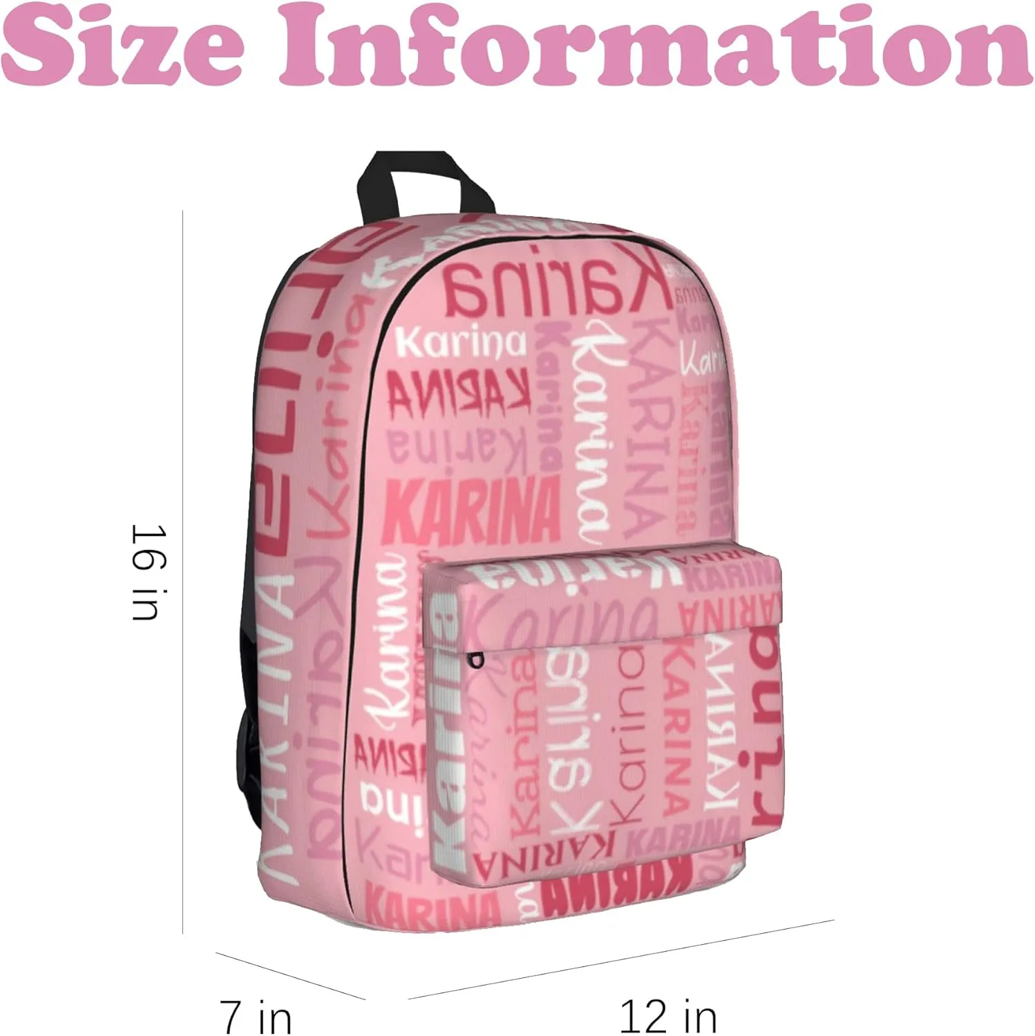 Custom Backpack With Name Personalized Laptop Backpack For Men Women Customized School Student Bookbag For Travel Work School