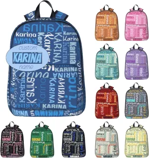 Custom Backpack With Name Personalized Laptop Backpack For Men Women Customized School Student Bookbag For Travel Work School