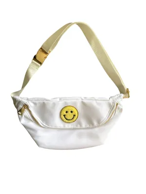 Custom Nylon Fanny Pack - Belt Bag Womens DIY  With Glitter Varsity Letter Initial Patches -Bridesmaid gift Bachelorette
