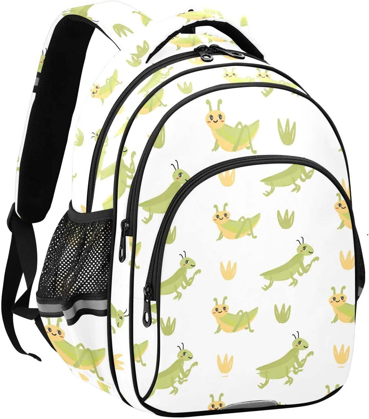 Cute Animals Insects Grasshopper Backpack for Kids Elementary School Bag Boys Girls Bookbag Travel Backpack Daypack