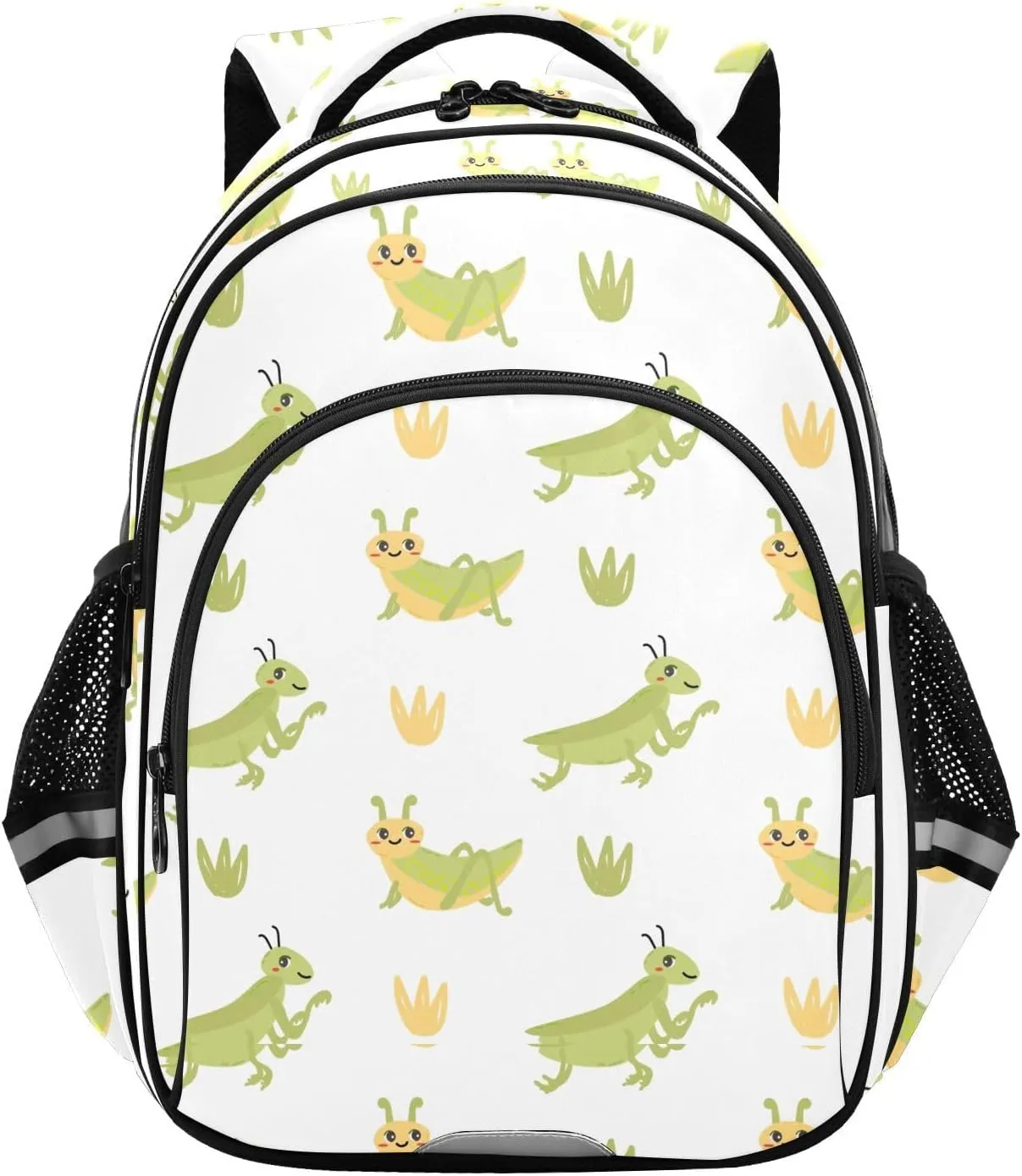 Cute Animals Insects Grasshopper Backpack for Kids Elementary School Bag Boys Girls Bookbag Travel Backpack Daypack
