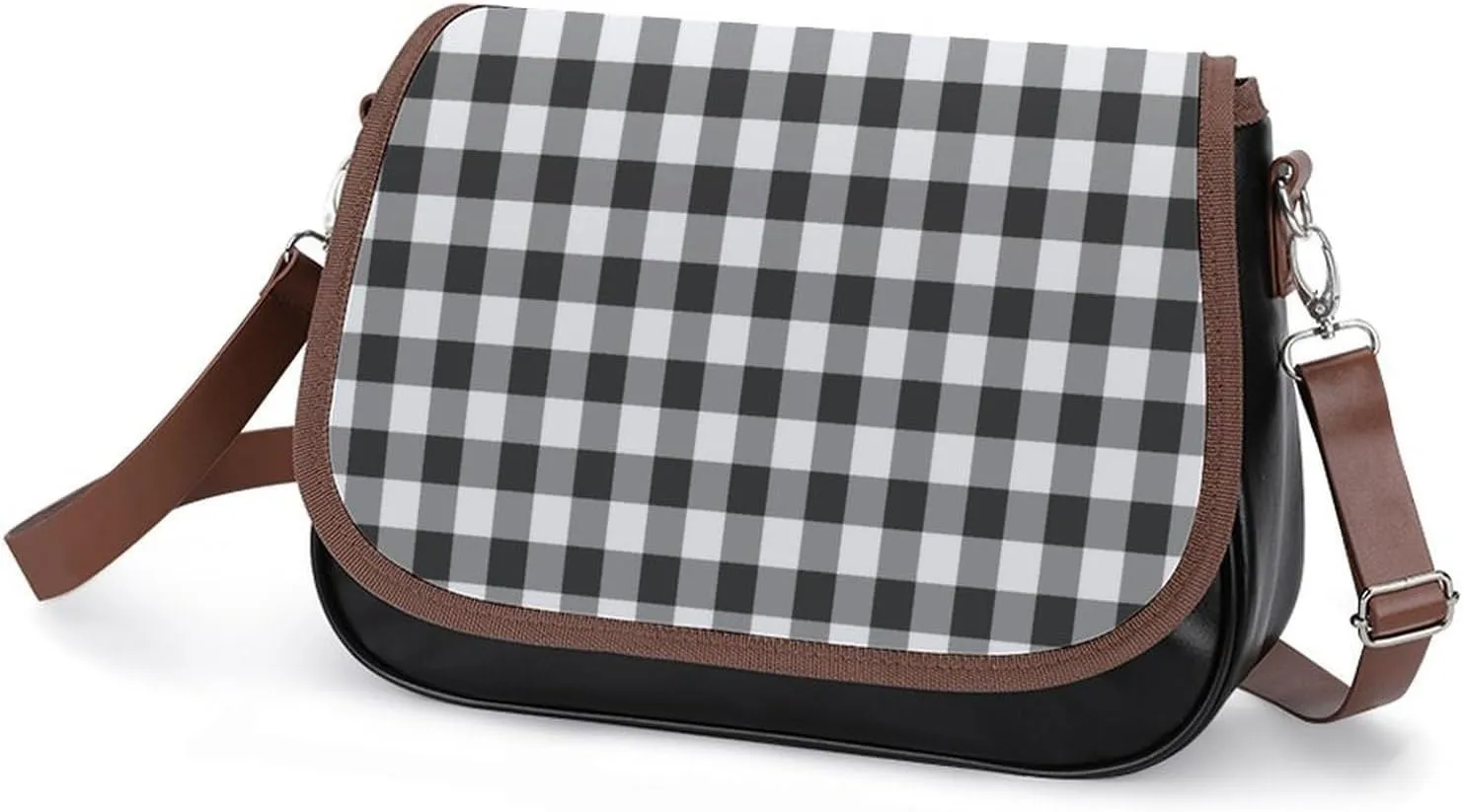 Cute Bear Crossbody Bag Leather Crossbody Bag,flapover Crossbody Bag,crossover Shoulder Bag with Adjustable Strap