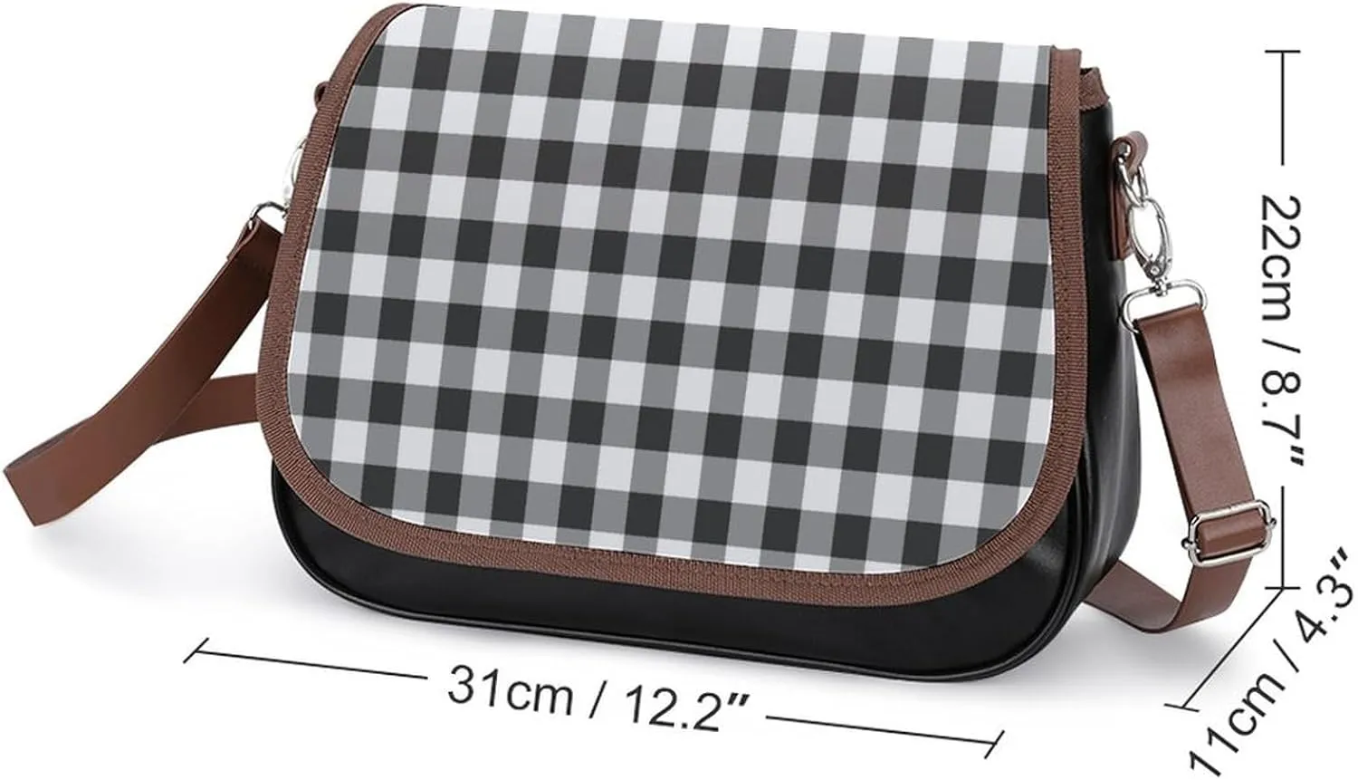 Cute Bear Crossbody Bag Leather Crossbody Bag,flapover Crossbody Bag,crossover Shoulder Bag with Adjustable Strap