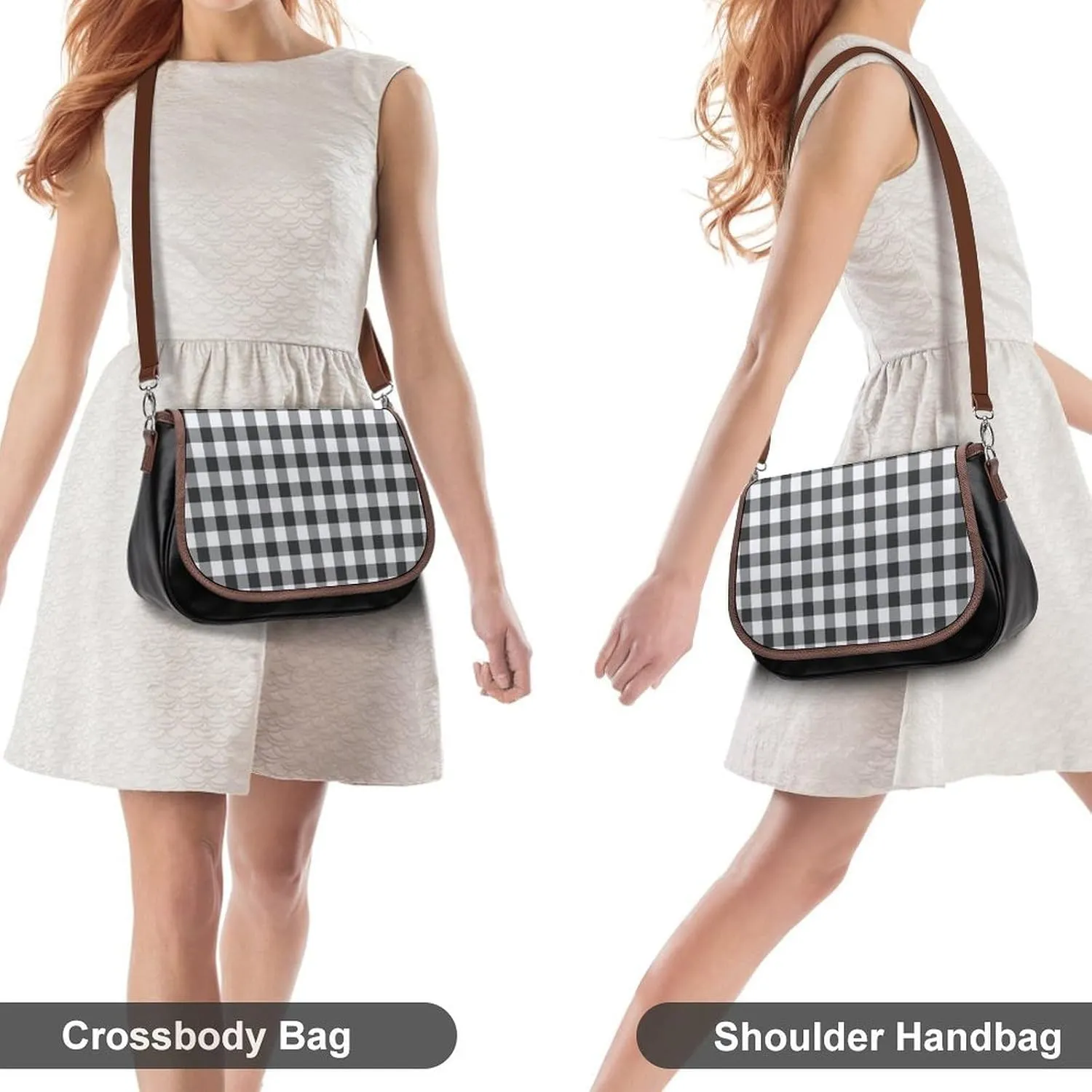 Cute Bear Crossbody Bag Leather Crossbody Bag,flapover Crossbody Bag,crossover Shoulder Bag with Adjustable Strap