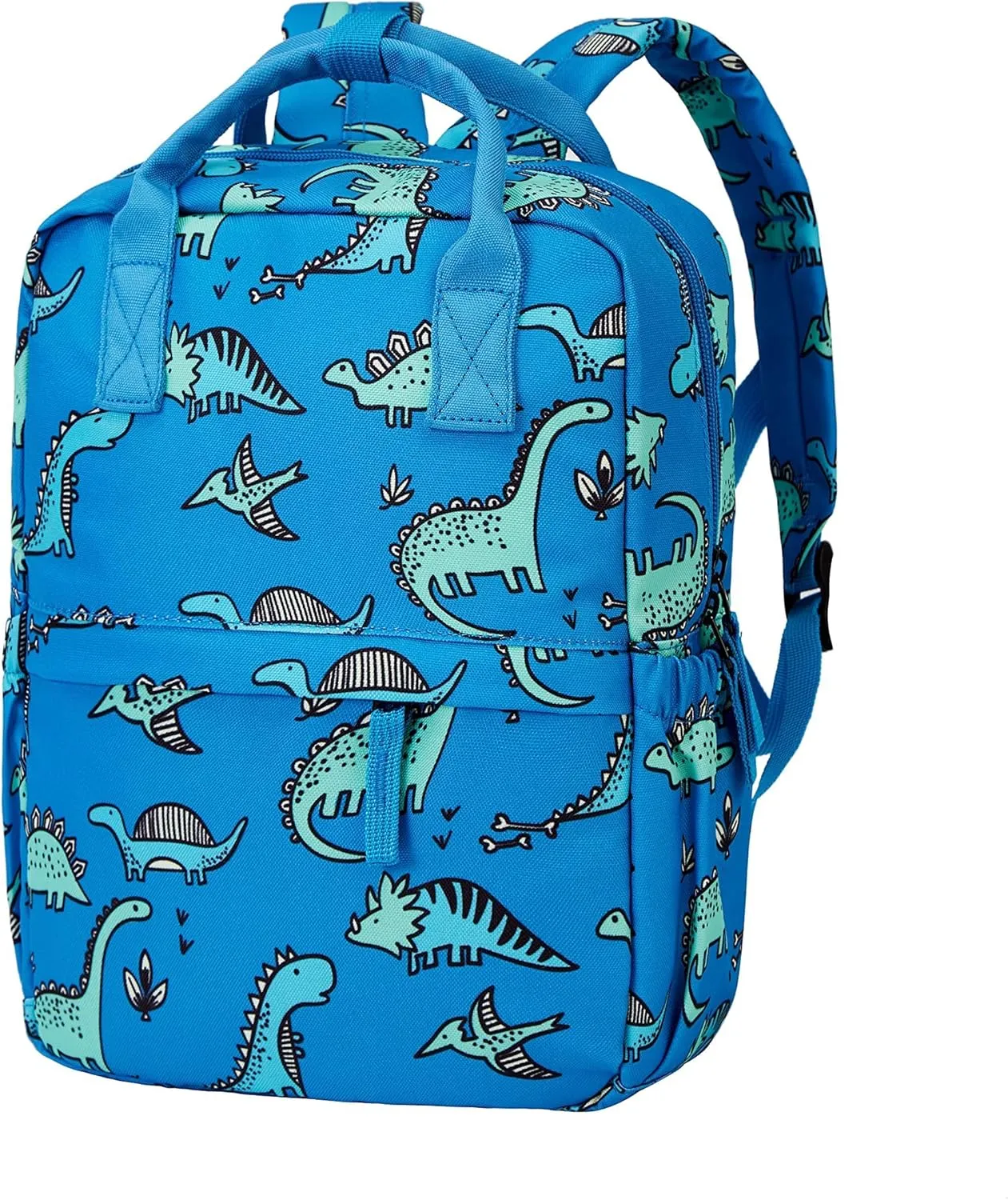 Cute Toddler Preschool Backpack Dinosaur Unicorn School Book Bag for Girls, Boys, Kids, Kindergarten Nursery Travel Bag(12inch, Blue Dinosaur)