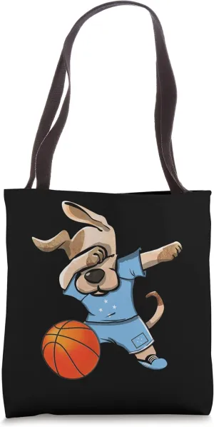 Dabbing Dog Micronesia Basketball Lovers Micronesian Ballers Tote Bag