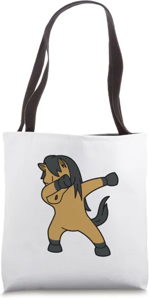 Dabbing Dun Horse Dab Dance Pose Animal Tote Bag