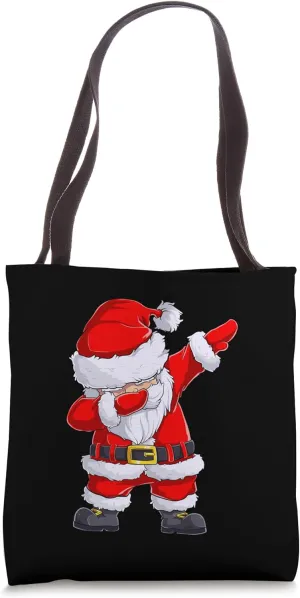 Dabbing Santa Shirt Christmas Xmas Tees Tote Bag