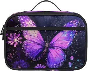 Daisy Butterfly Lunch Bag for Women Insulated Lunch Box Accessories for Kids Freezer Safe Bento Box Container for Teen Girls Picnic Outdoor Travel