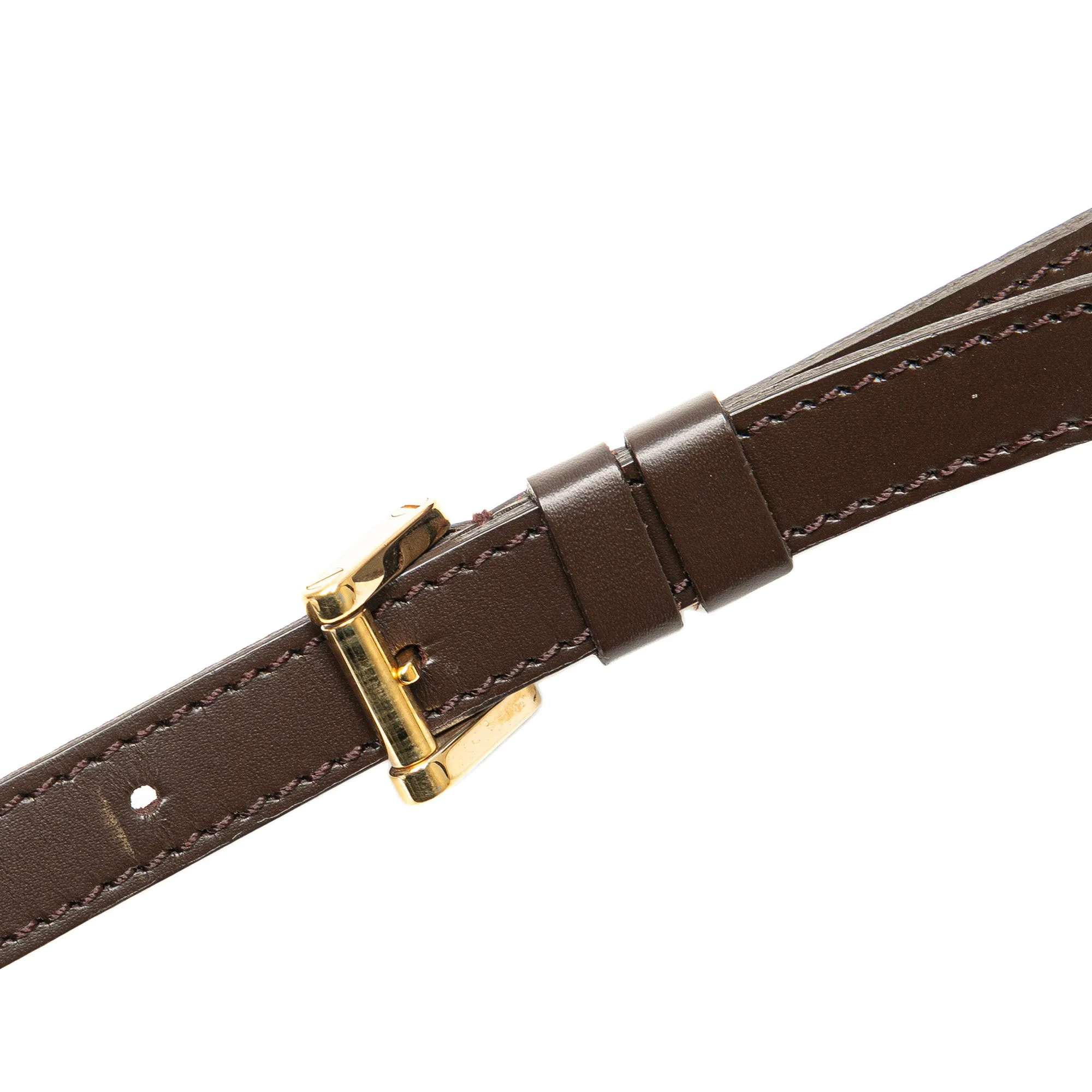 Damier Ebene Musette Tango Long Strap