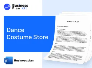 Dance Costume Store Business Plan Example