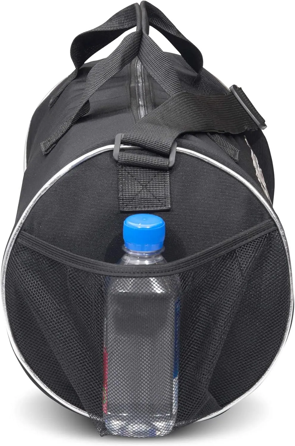 Dance Duffle Bag for Girls, Water-resistant Kids Travel Bag with Adjustable Carry On and Handy Pouch, Dance Accessories For Girls (Black/Silver) One Size