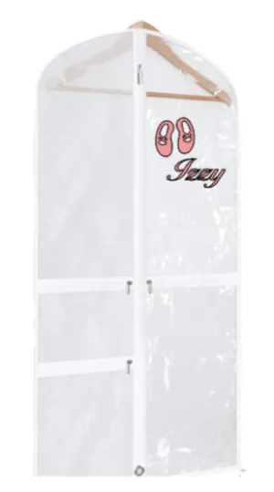 Dance Garment Bag: Clear with Pockets