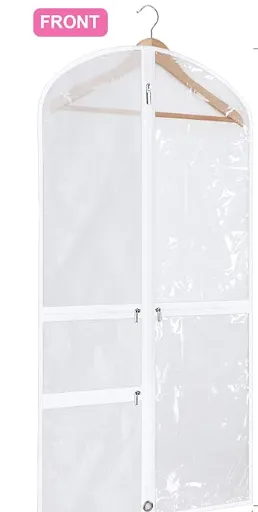 Dance Garment Bag: Clear with Pockets