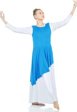 Danzcue Womens Asymmetrical Praise Dance Tunic