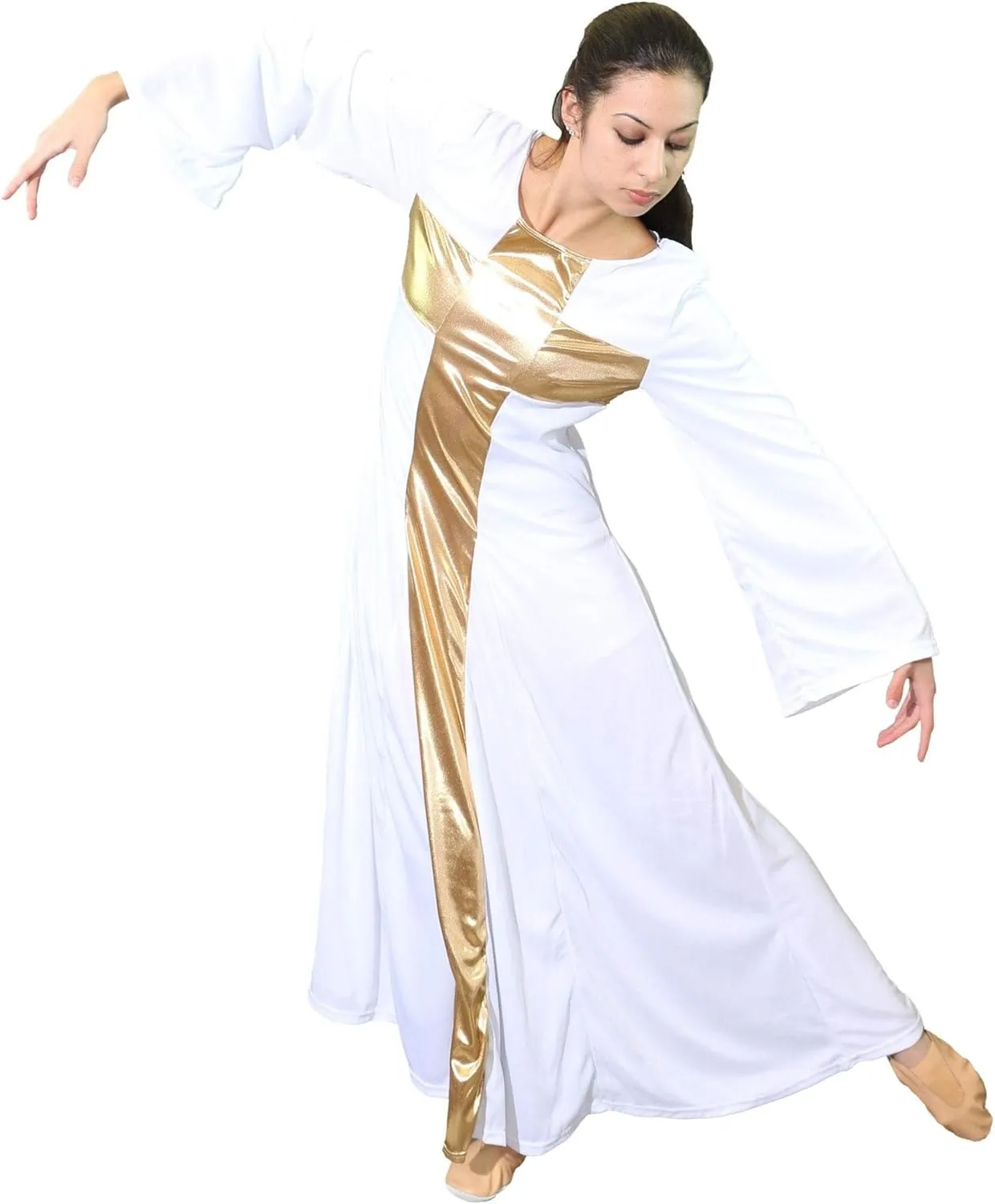 Danzcue Womens Praise Cross Long Dress