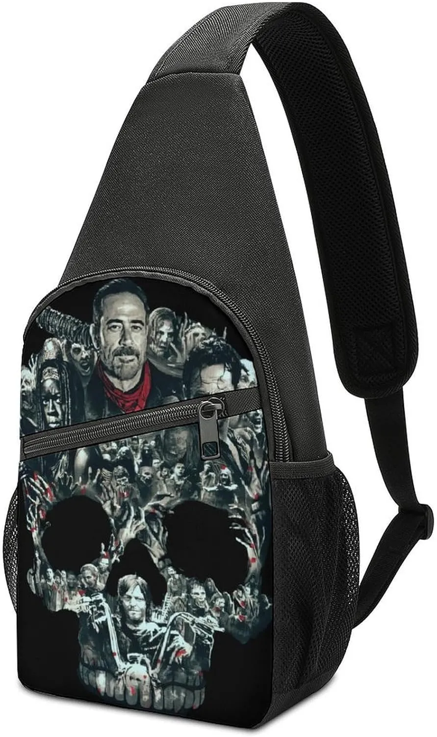 Daryl Dixon-Chapel Roan Multi-Functional Crossbody Bag With Storage Pockets And Anti-Loss Key Strap, Adjustable For Chest Shoulder One Size