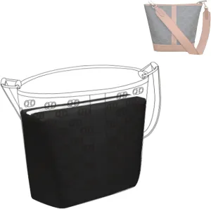 DGAZ Purse Pillow Shaper Insert for Celine Triomphe Canvas Bag, Silky Pillow Shaper for Luxury Handbags(Black,Medium)