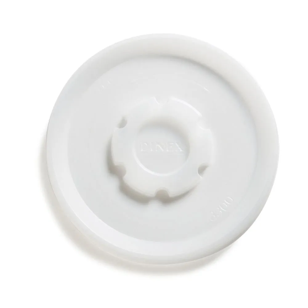 DINEX DX33008714 Polystyrene Disposable Lid, 4-3/8" Diameter, Translucent, For Turnbury 9oz Insulated Bowl (Case of 1000)