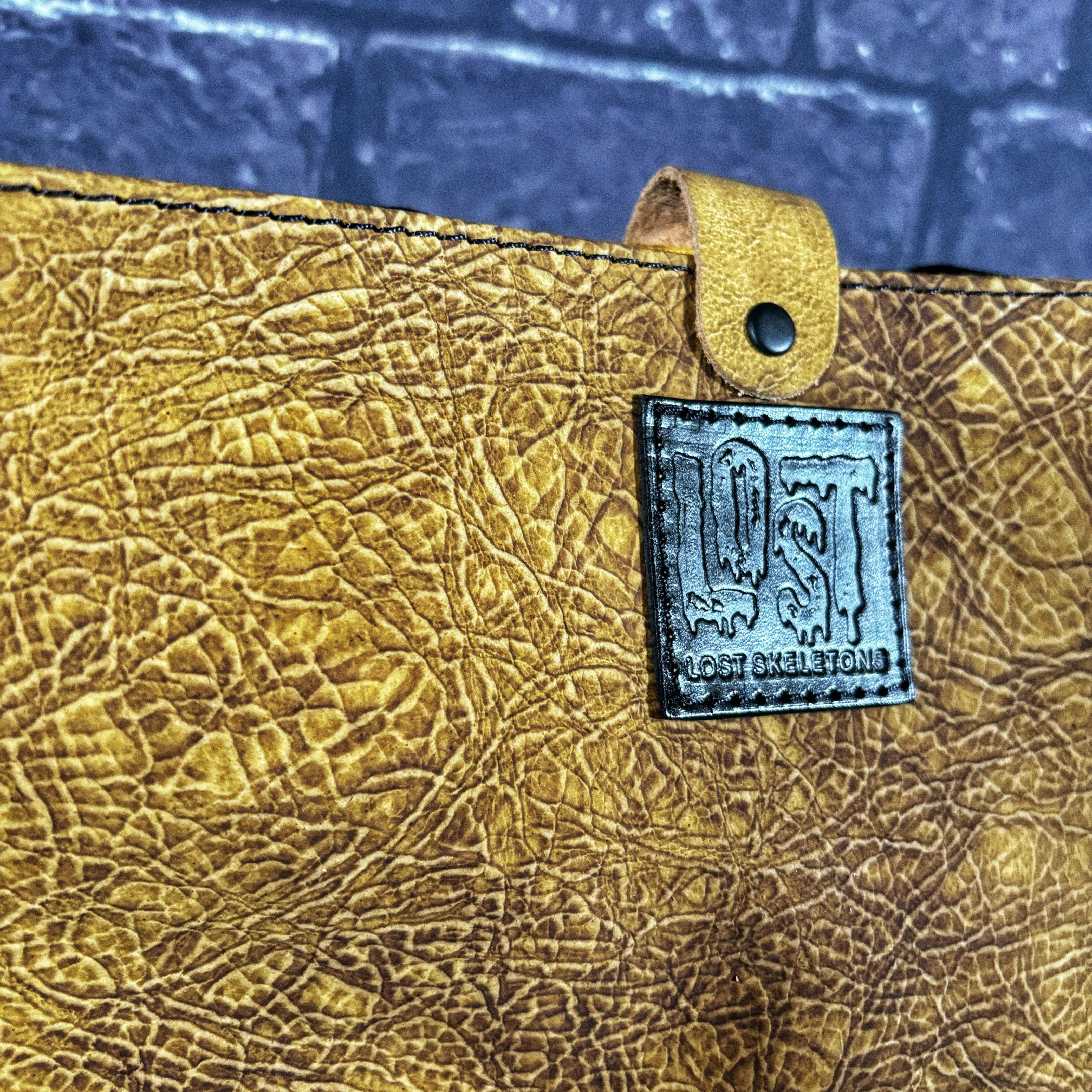 Dinosaur Skin Handmade Green Leather Crossbody Bag