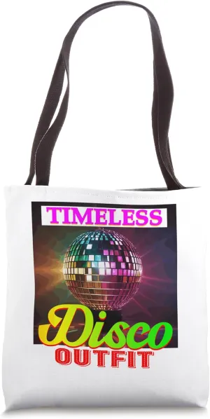 Disco outfit Disco party accessories Disco fever costume Tote Bag
