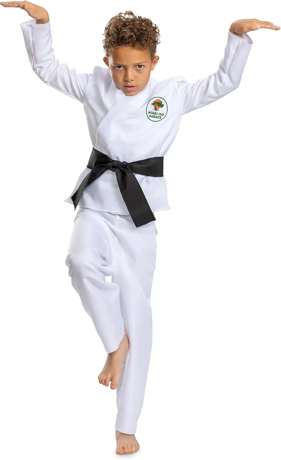 Disguise Boys Cobra Kai Miyagi Do Kids Costume, Official Cobra Kai Costume Gi With Belt and Pants