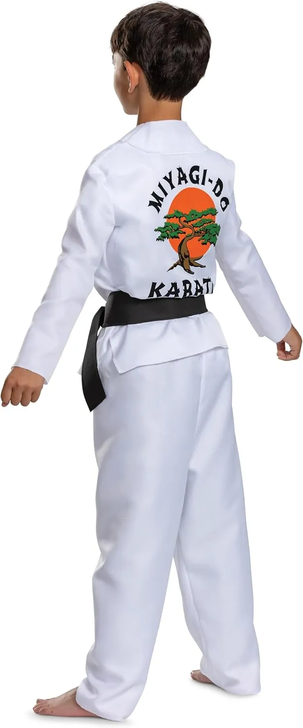 Disguise Boys Cobra Kai Miyagi Do Kids Costume, Official Cobra Kai Costume Gi With Belt and Pants