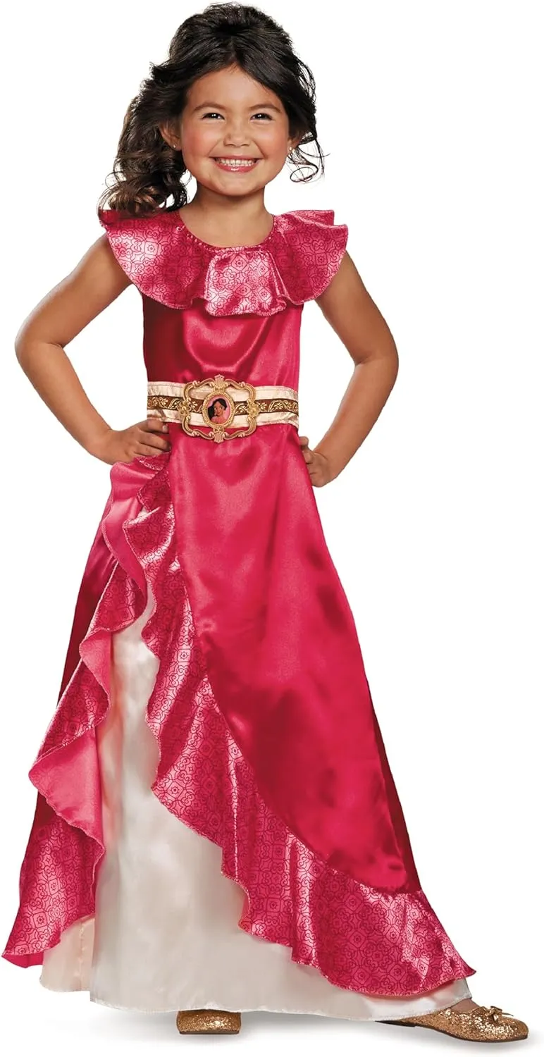 Disguise Disney Elena of Avalor Adventure Classic Girls' Costume Pink/Red/Kaf5 Lavender, S (4-6x)
