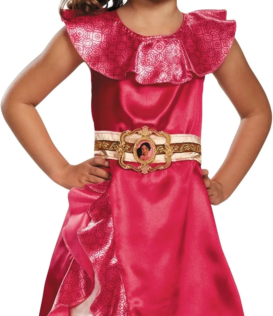 Disguise Disney Elena of Avalor Adventure Classic Girls' Costume Pink/Red/Kaf5 Lavender, S (4-6x)