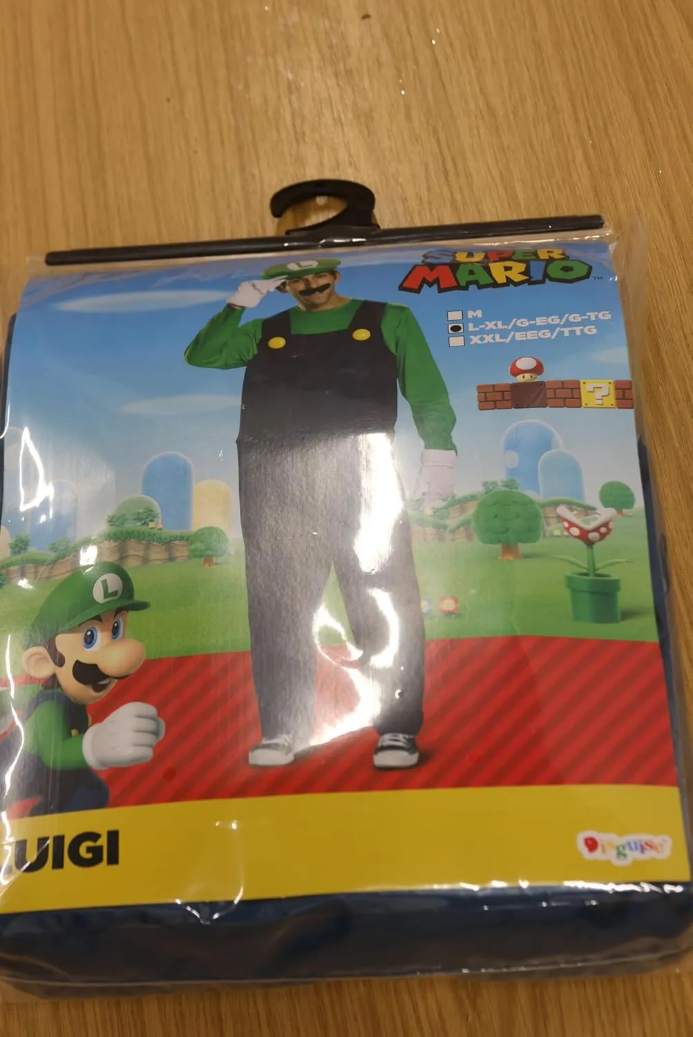 Disguise Men's Luigi Deluxe Adult Costume