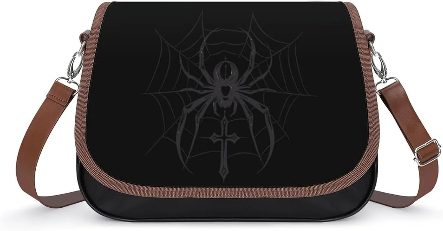 Diviine Spider Crossbody Bags for Women Leather Tote Bag Handbag Purse for Work Travel