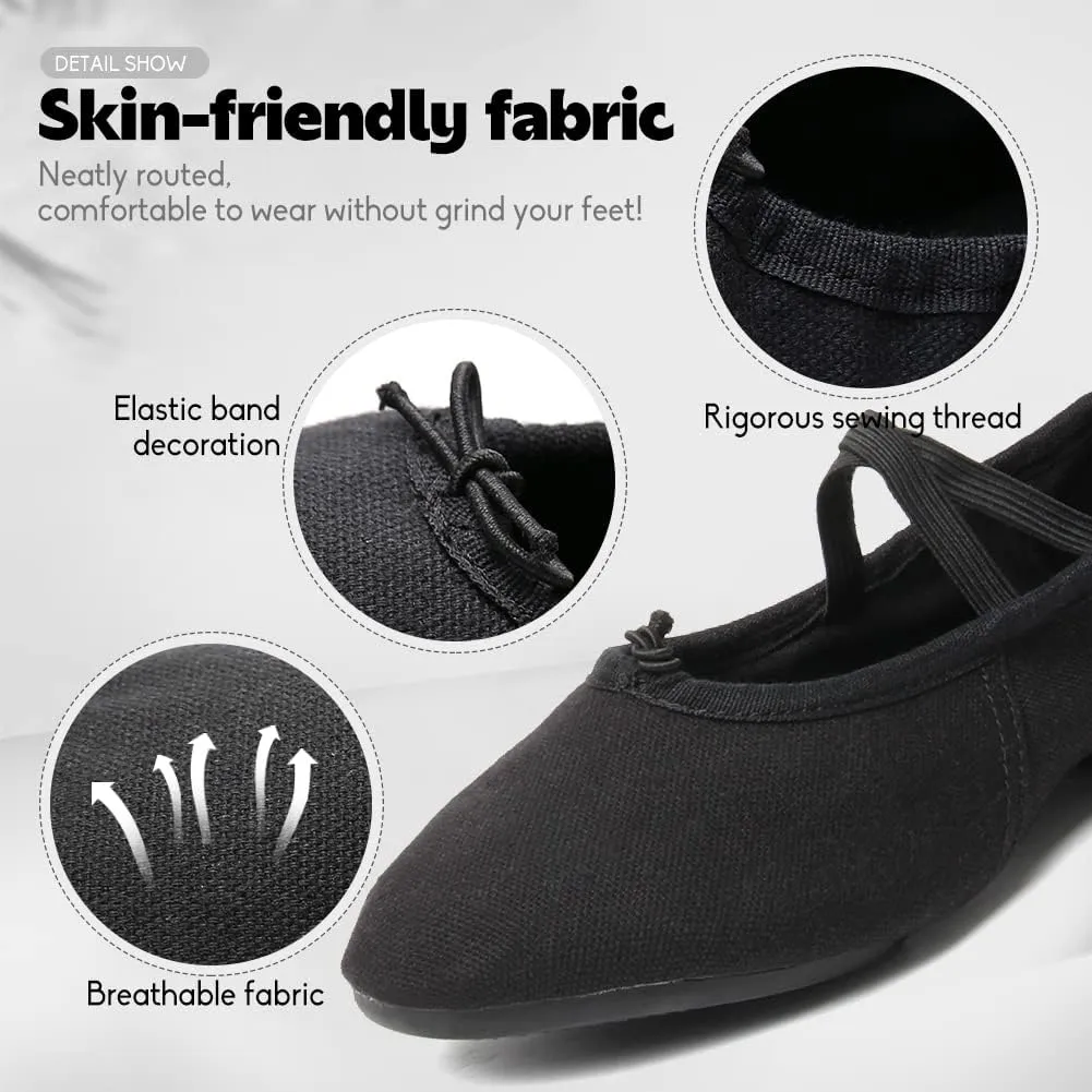DKZSYIM Womens Latin Dance Shoes Close Toe Beginner Ballroom Dance Practice Shoes,Model 101